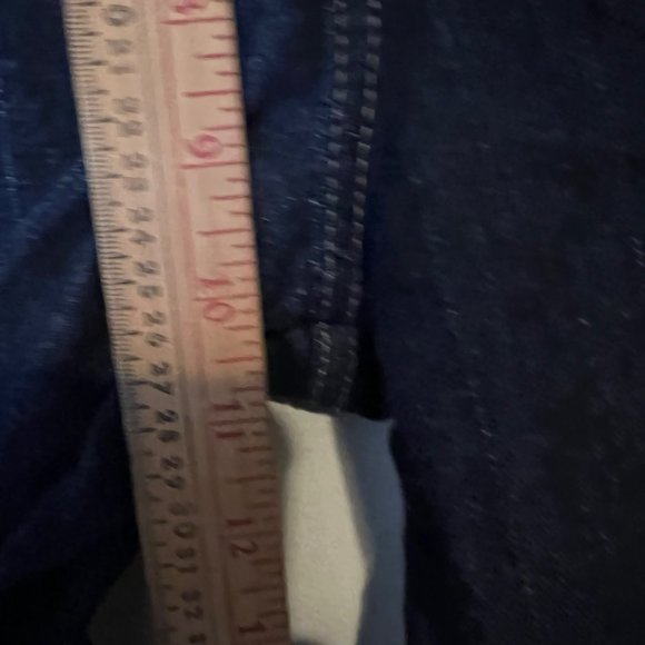 NEW Dickies Jeans Flannel Lined FD117SVB Straight Leg Dark Wash Work Pants Women - Picture 3 of 10